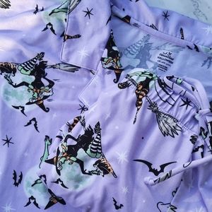 Halloween Women's Plus Witch Pajama Set - shirt and shorts 2xl